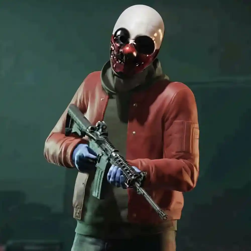 Payday 3 wolf burgundy jacket