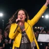 Princess eleanor yellow leather jacket