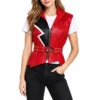 Princess red leather vest 1