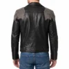 Private k black leather jacket