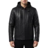 Richard gadd black leather jacket