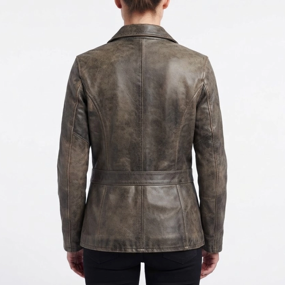 Roommates black leather jacket