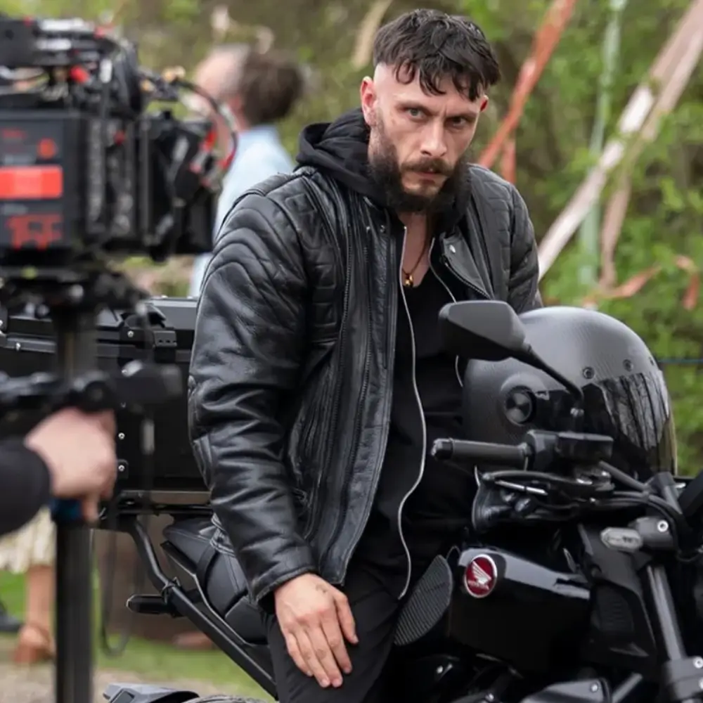 Ruben black leather jacket