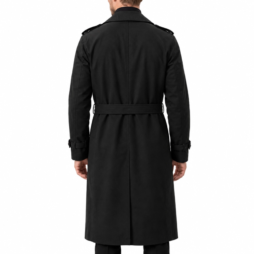 Rupert mannion black cotton coat