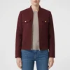 Sadie laflamme snow maroon jacket