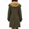 Sadie sink green leather coat