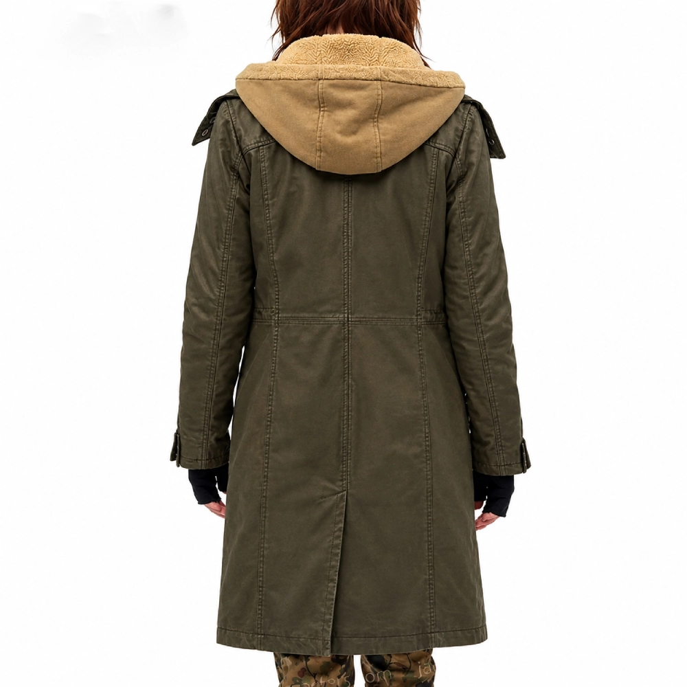 Sadie sink green leather coat