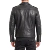 Shin dorohedoro black leather jacket