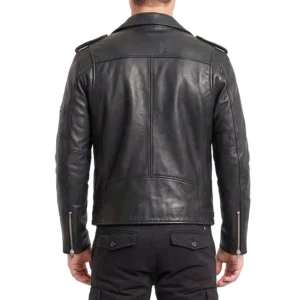 Shin dorohedoro black leather jacket