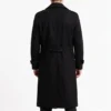 Shin dorohedoro black wool trench coat