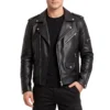 Shin dorohedoro leather black jacket
