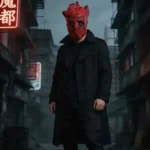 Shin Dorohedoro Black Wool Trench Coat