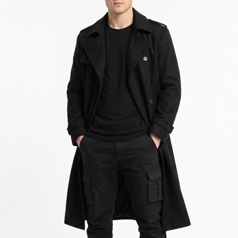Shin dorohedoro wool trench coat