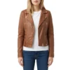 Sian brooke brown leather jacket