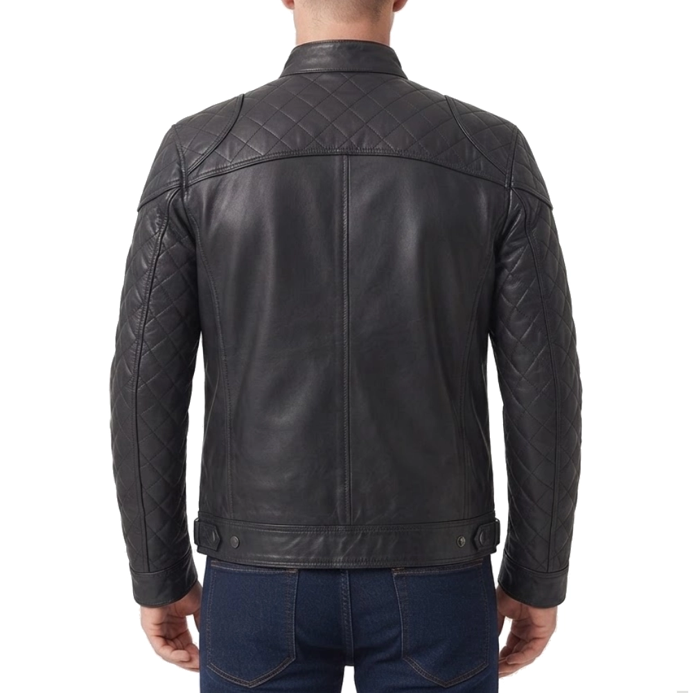 Sid black leather jacket
