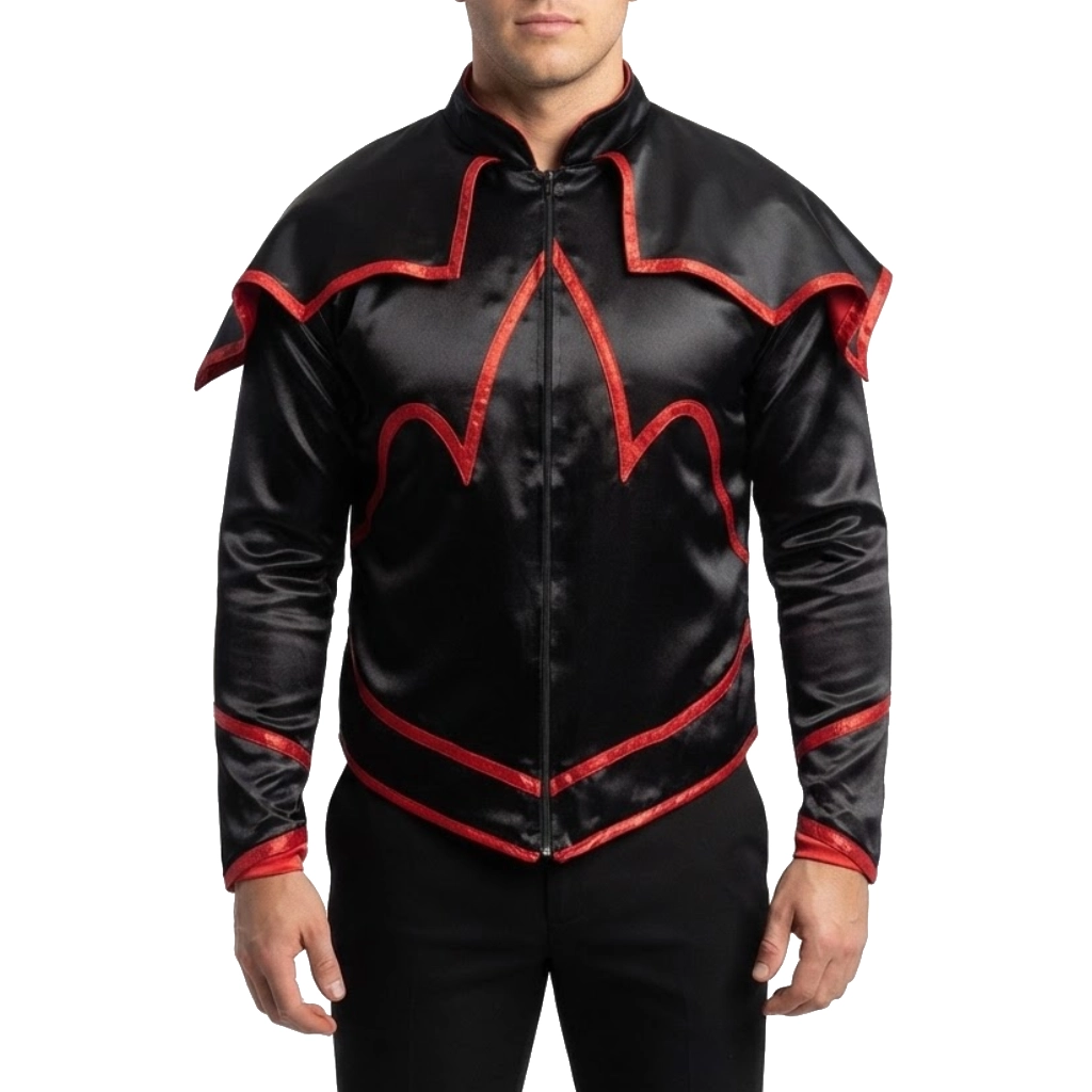 Summerslam black satin jacket