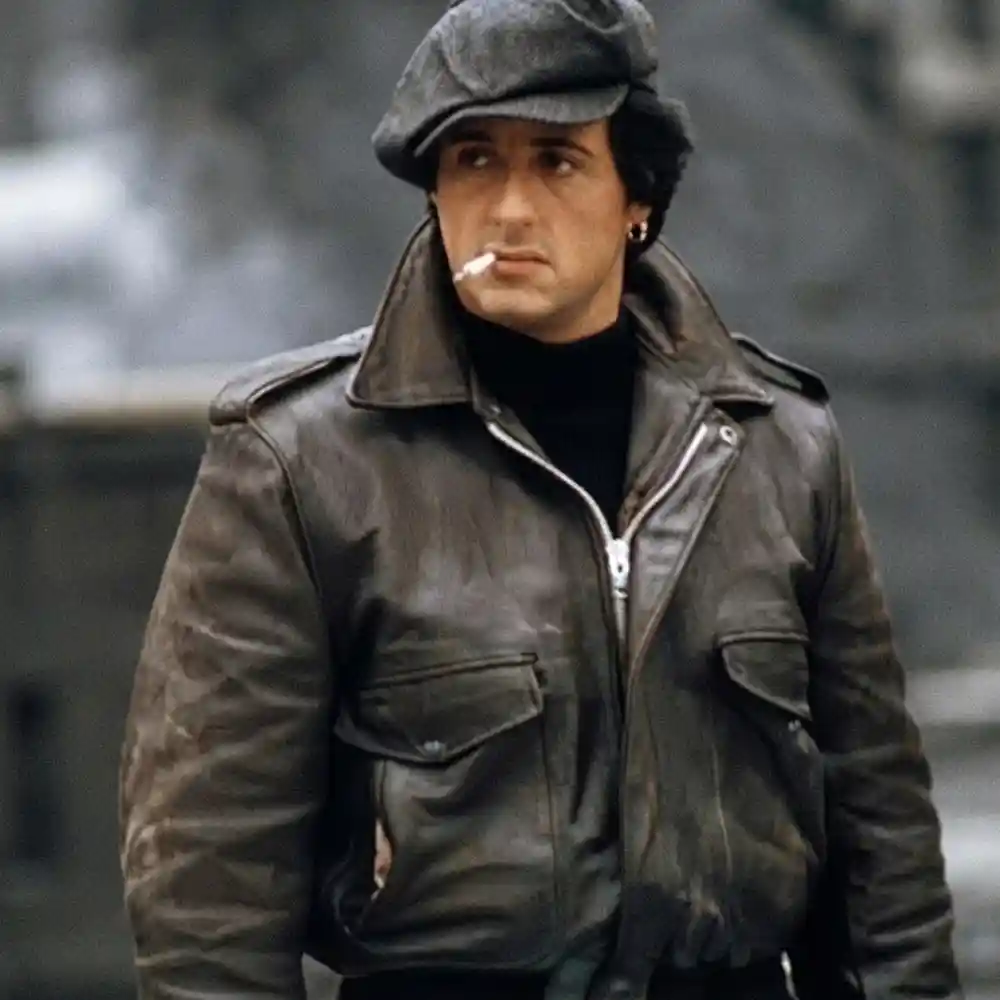 Sylvester stallone leather jacket