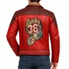 Tale of the beast red leather jacket