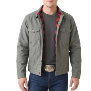 Tatanka means grey cotton jacket