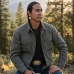 Marshals Tatanka Means Grey Cotton Jacket
