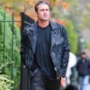 Taylor kinney black leather jacket