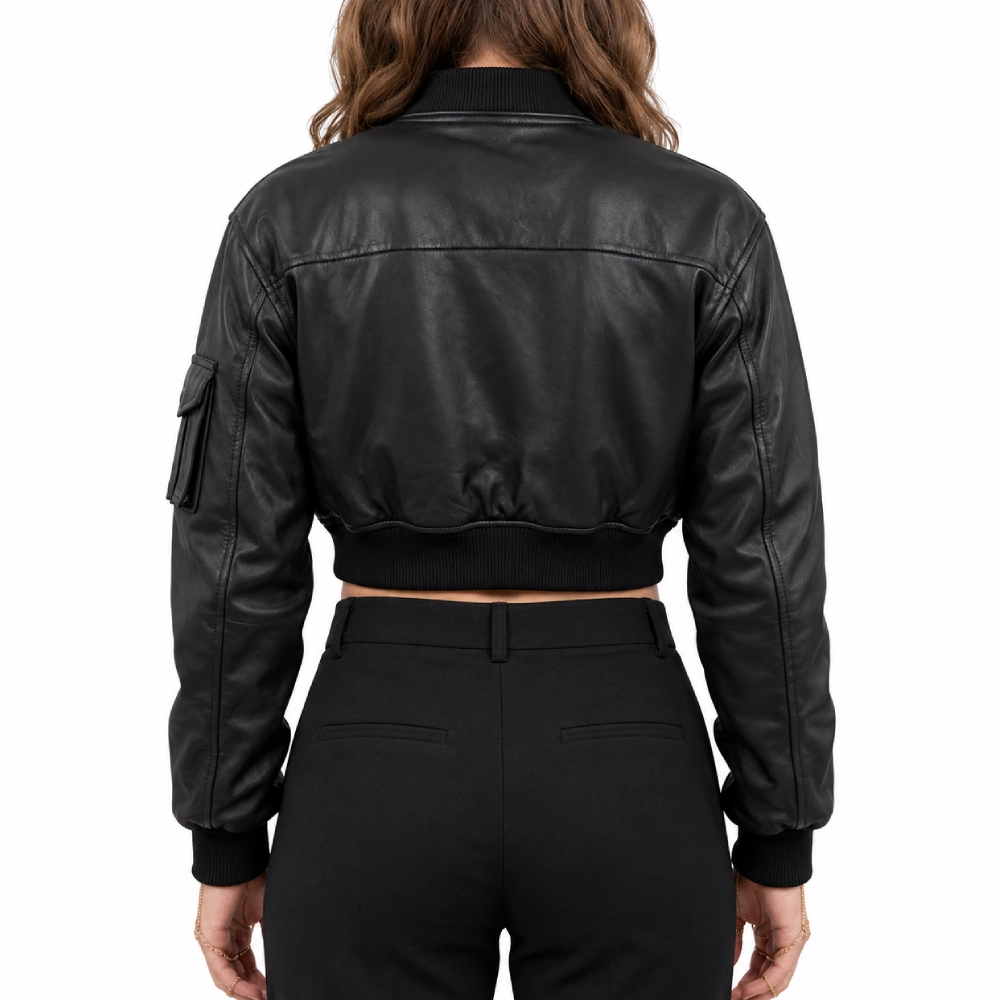Taylor momsen black leather jacket