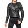 Taylor momsen studded leather jacket