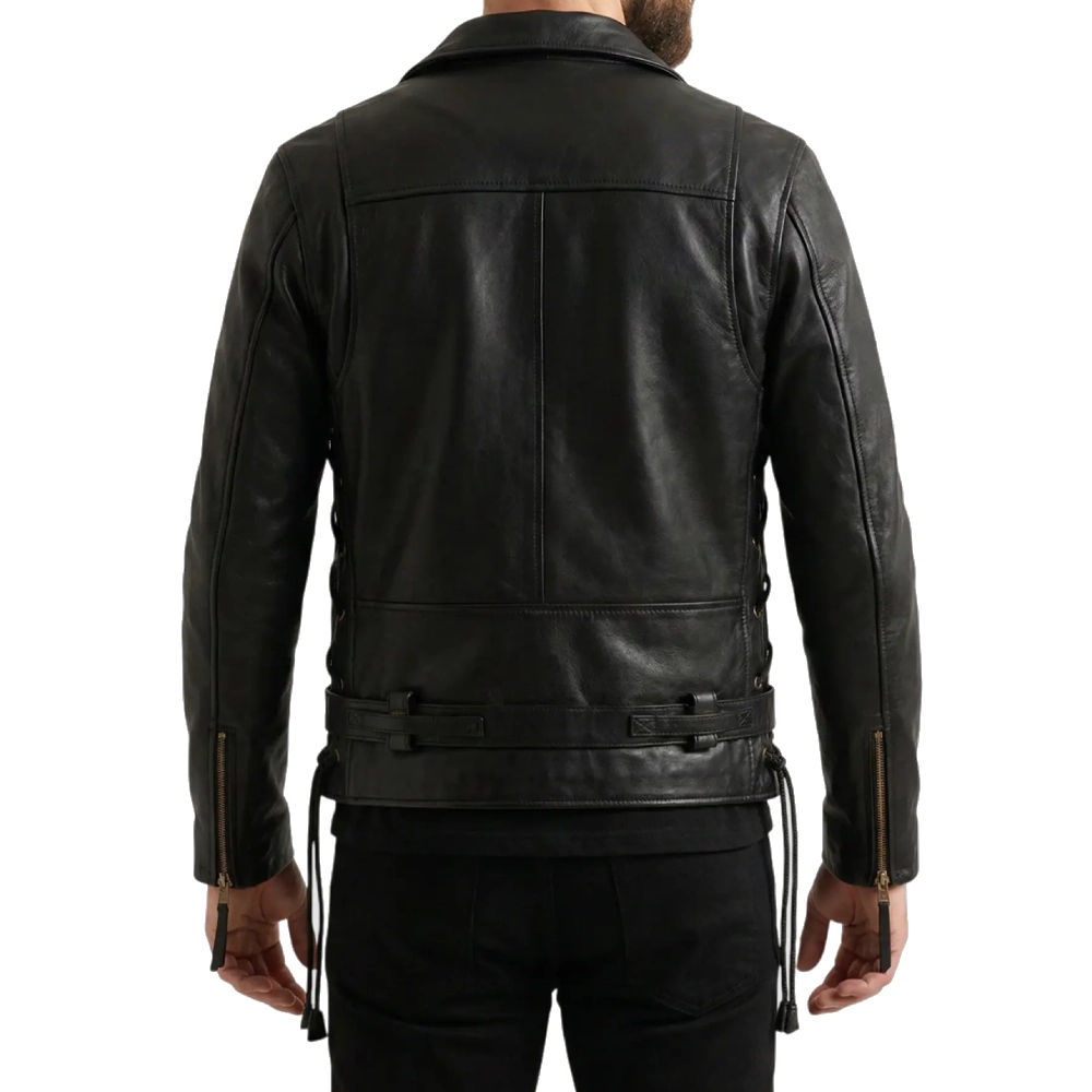 Terminator 2 black leather jacket