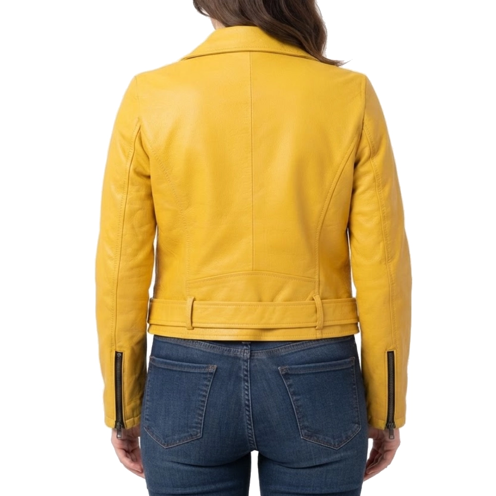 The royals yellow leather jacket