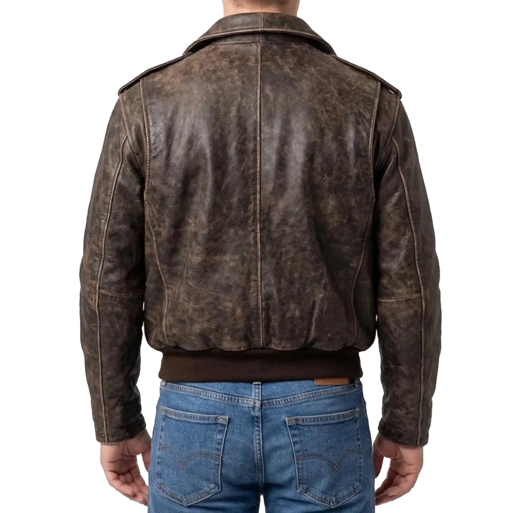 They live brown bomber jacket