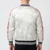 Tommy pitera silver bomber jacket