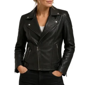 Tracy spiridakos leather jacket