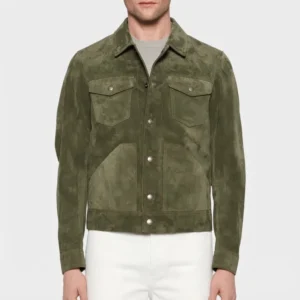 Twisters green trucker jacket