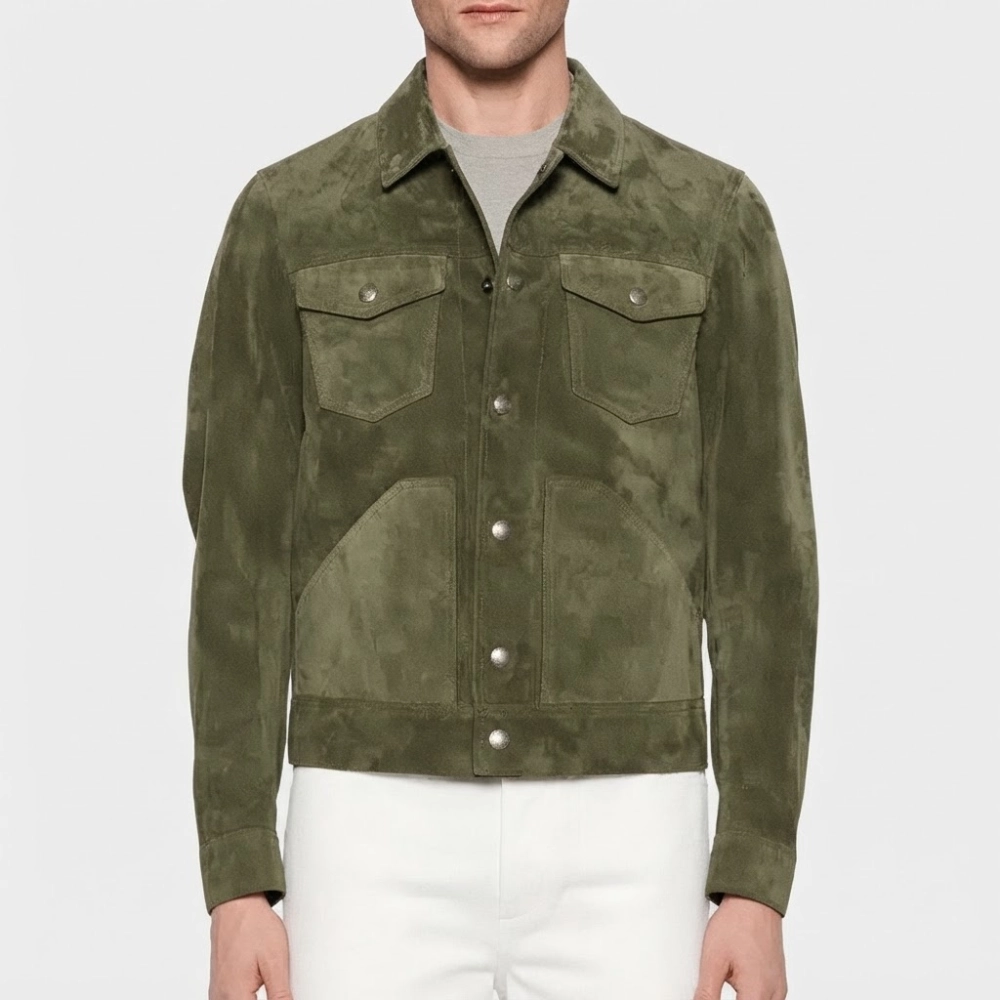 Twisters green trucker jacket