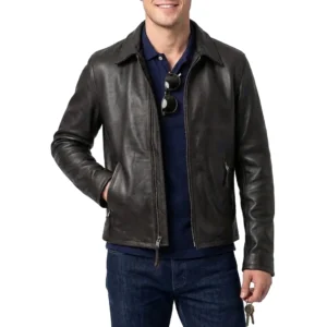 Val kilmer black leather jacket