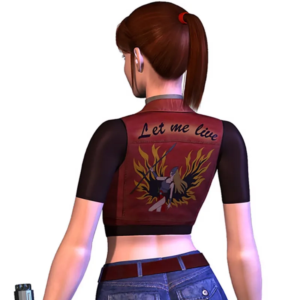 Veronica re burgundy leather vest