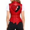 Wicked wonderland leather vest