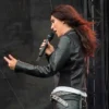 Wolf alice black leather jacket