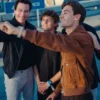 World premiere launch brown jacket