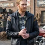 Disclosure Day Wyatt Russell Black Leather Jacket