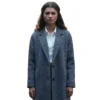 Zendaya gray wool coat