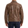 Ben glenroy leather jacket back view