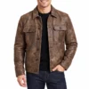 Ben glenroy leather jacket front view