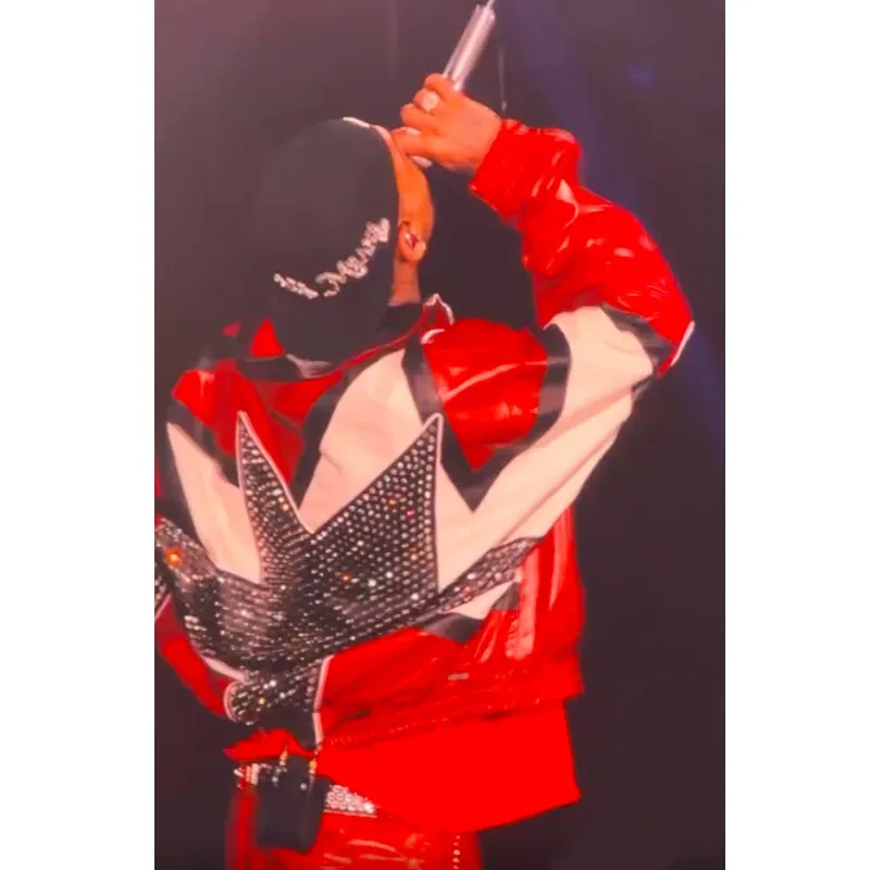 Chris brown red jacket