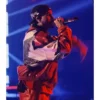 Chris brown red leather jacket