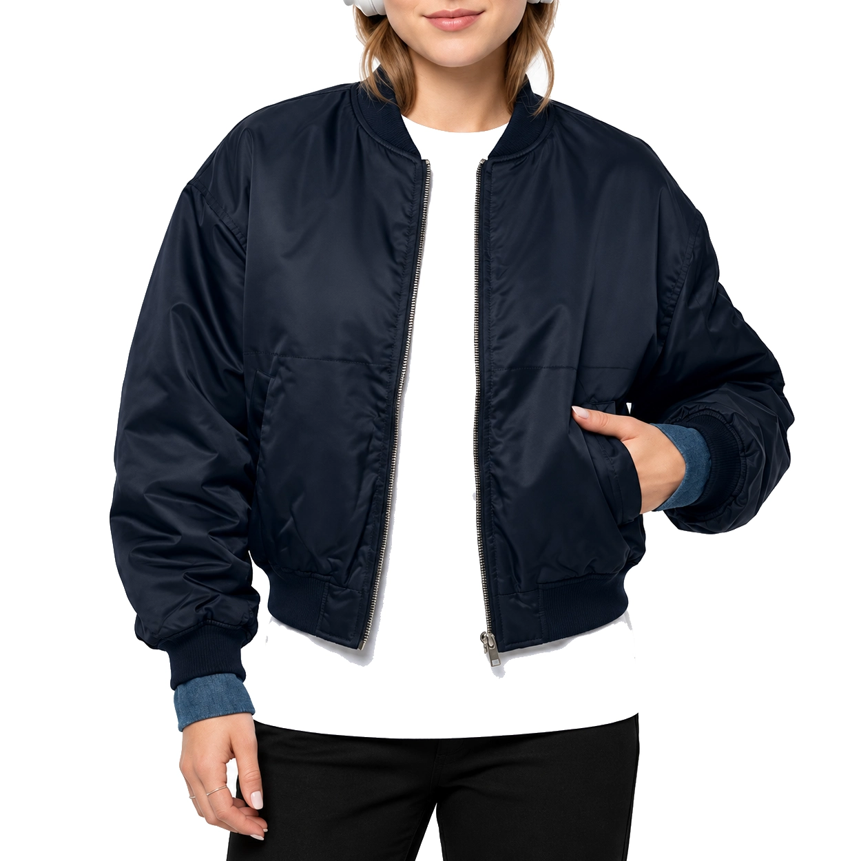 Coco gauff bomber jacket front view