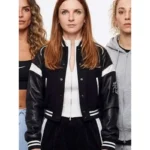 Ted Lasso S04 Faye Marsay Black Varsity Jacket