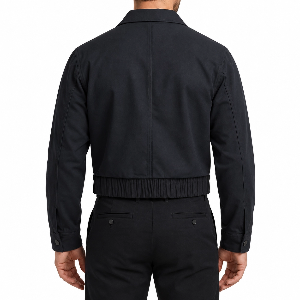 Michael myers blue jacket back view