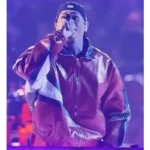 Chris Brown Las Vegas R&B Tour 2026 Red Leather Jacket