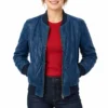 Savannah steyn blue jacket front view